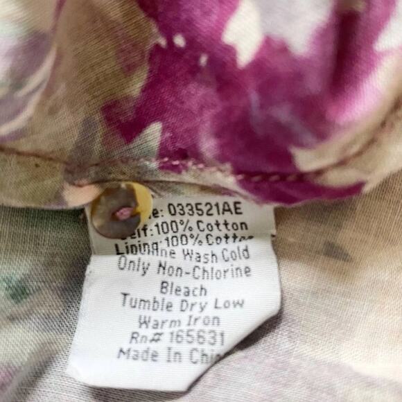 Johnny Was Calme Floral Raglan Lined Dress, Size S New with Tag MSRP $148 - Picture 5 of 7